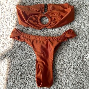 Princess polly bikini orange and gold ring